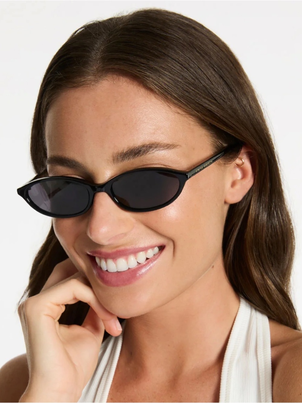 Status Anxiety Sleek Cat-Eye Sunglasses - Black